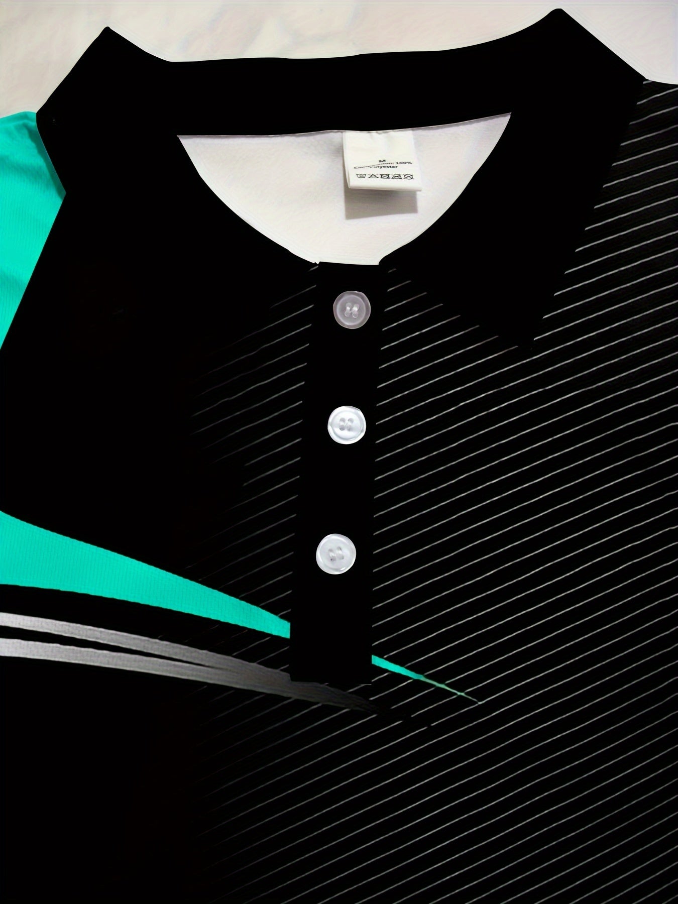 Men's Color Blocked Short Sleeve Golf Shirts - Casual Regular Fit