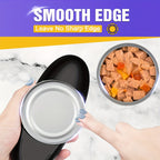 1pc Smooth Edge Electric Can Opener - Easy Opening & Arthritis Relief
