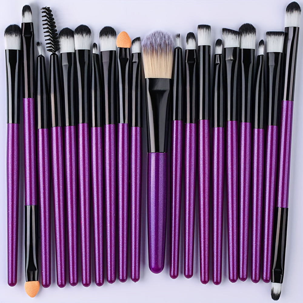 20/34pcs Makeup Brush Set and 8pcs Mini Makeup Brush Professional Soft Synthetic Powder Foundation Eyeshadow Makeup Brush Cosmetics Suitable for Beginners - The Superior Findings Depot
