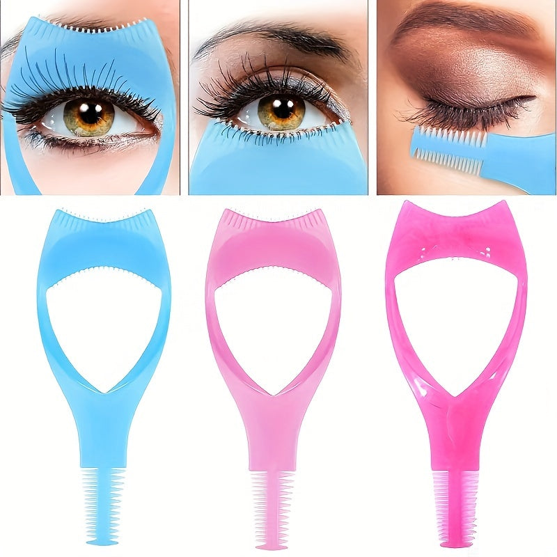 1/3/5pcs Eyelash Makeup Auxiliary Tool Upper Lower Eye Lash Mascara Guard Applicator Guide Helper with Eyelash Comb for Makeup, Mascara Guide, Lash Separator, Compact Design, Dualsided Comb, Smooth Edges, Lightweight Applicat - The Superior Findings Depot