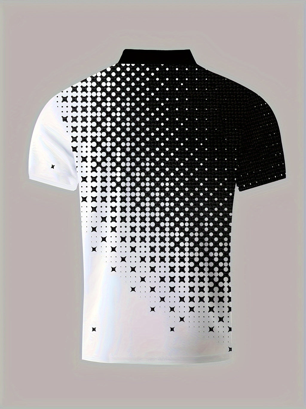 Men's Gradient Short Sleeve Golf Shirts - Casual Regular Fit Summer