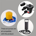 Inflatable Lounge Chair, Extra Large with Footrest Ottoman, Heavy-Duty PVC, Stable Base, Deep Seat & High Back Support, Foldable & Portable, for Indoor/Outdoor Use, Living Room, Bedroom, Patio, Camping, Dorm, Balcony - The Superior Findings Depot