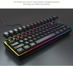 MageGee Mini 60% Gaming/Office Keyboard, Keycap Type Wired RGB Backlit Compact Computer Keyboard for Windows/Mac/Laptop, Laptop Accessory, Modern Keyboard, Sturdy Construction, Adjustable Lighting, Students - The Superior Findings Depot
