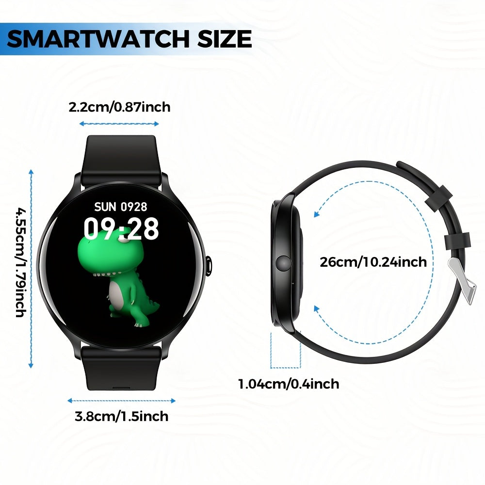 [Smartwatch with AI Voice] LIFEBEE 2025 New Smartwatch | Full Screen, AI Voice Control, 100+ Watch Faces, Wireless, USB Charging, Lithium Battery-Polymer, Rechargeable, 100+ Exercise Modes, Pedometer, Distance, for Men, Women - The Superior Findings Depot