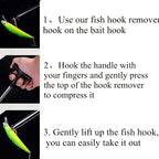 1pc Easy-to-Use T-Shaped Fish Hook Remover Tool - Quick and Painless Hook Removal with Ergonomic Design for Comfortable Grip - Perfect for Freshwater and Saltwater Fishing - The Superior Findings Depot