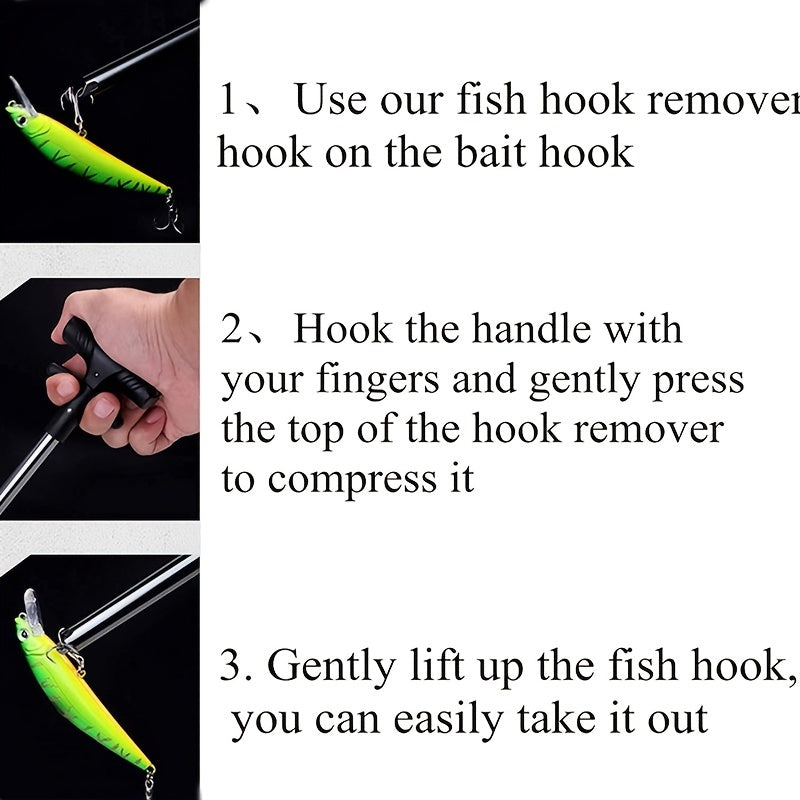 1pc Easy-to-Use T-Shaped Fish Hook Remover Tool - Quick and Painless Hook Removal with Ergonomic Design for Comfortable Grip - Perfect for Freshwater and Saltwater Fishing - The Superior Findings Depot