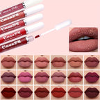Long-Lasting Matte Liquid Lipstick - Waterproof, Non-Stick, Fruit Scented, Sweatproof, Hydrating, Lightweight, Durable Makeup for Dining, Swimming, Summer - Fruit Fragrance, Cup-Shaped Applicator - The Superior Findings Depot
