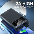 REDISSON Portable Power Bank with LED Display - Fast Charging USB-C Portable Charger, Slim Compact Design, Wireless Charging, Built-in Flashlight, Compatible with Smartphones, Tablets, Laptops - for Travel, Home, Office, Camp - The Superior Findings Depot