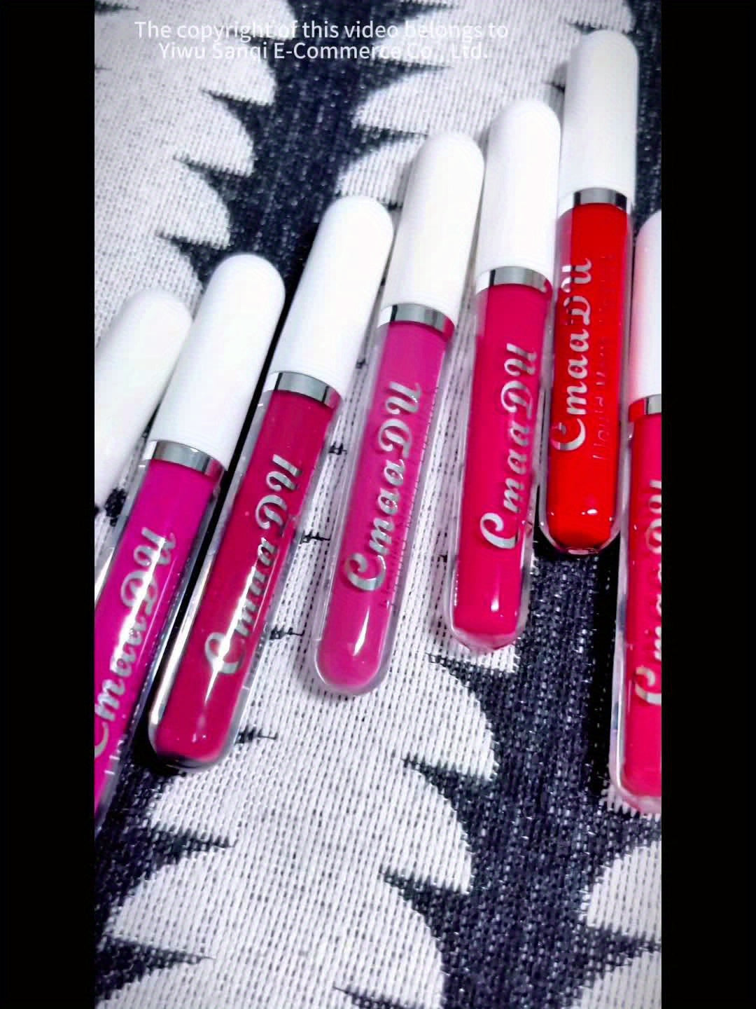 Long-Lasting Matte Liquid Lipstick - Waterproof, Non-Stick, Fruit Scented, Sweatproof, Hydrating, Lightweight, Durable Makeup for Dining, Swimming, Summer - Fruit Fragrance, Cup-Shaped Applicator - The Superior Findings Depot