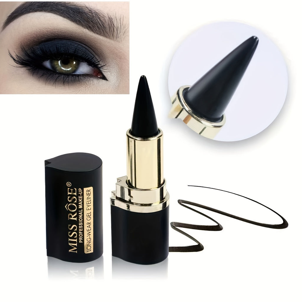 Matte, Waterproof And Smudge Proof Eyeliner Balm Black Single-head Solid Eyeliner Balm - The Superior Findings Depot