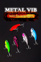 X-FIN Metal VIB Fishing Lure - 7g/0.25oz, 10g/0.35oz, 15g/0.53oz Jig Vibrate Hard Bait with Spinner, Saltwater & Freshwater Compatible, Zinc Alloy, Ideal for Bass, Pike, and Perch, Fishing Tackle|Vibrating Lure|Durable Fishin - The Superior Findings Depot