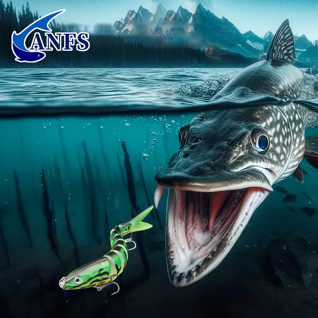 Fishing Lures Multi Jointed Swimbait Crankbait Slow Sinking Bionic Artificial Bait Freshwater Saltwater Trout Bass Fishing Accessories 20g 0.7oz/13.5cm 5.31inch, Trout Lure, Lifelike Bait, Crankbait Design, Precisioncrafted L - The Superior Findings Depot