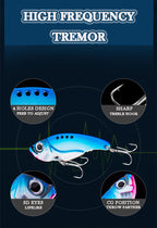 X-FIN Metal VIB Fishing Lure - 7g/0.25oz, 10g/0.35oz, 15g/0.53oz Jig Vibrate Hard Bait with Spinner, Saltwater & Freshwater Compatible, Zinc Alloy, Ideal for Bass, Pike, and Perch, Fishing Tackle|Vibrating Lure|Durable Fishin - The Superior Findings Depot