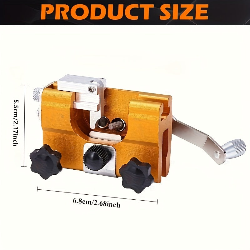 1pc Portable Hand Cranked Chain Saw Sharpener - Fast Sharpening Tool Kit
