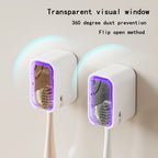 Toothbrush Storage Box - Wall-Mounted No Drill Space-Saving GONQIN