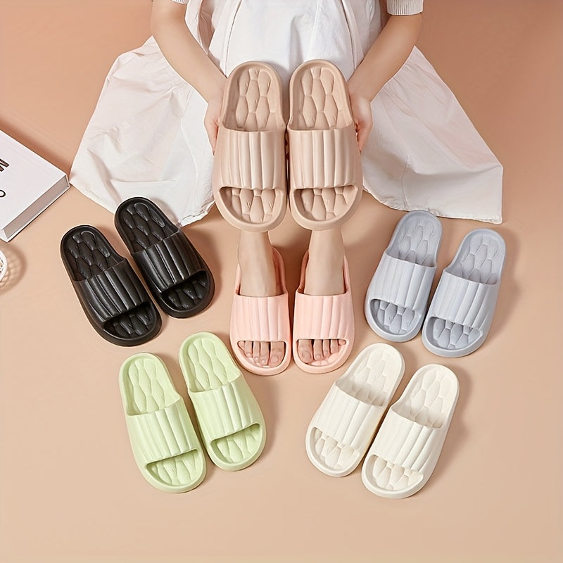 [Soft EVA Slippers] Soft Comfortable Women's EVA Slide Slippers | Non-Slip Indoor/Outdoor House Shoes with Rounded Toe, Washable All-Season Design, Multi-Color Options, Minimalist Slipper, Durable Sole, Cushioned Insole - The Superior Findings Depot