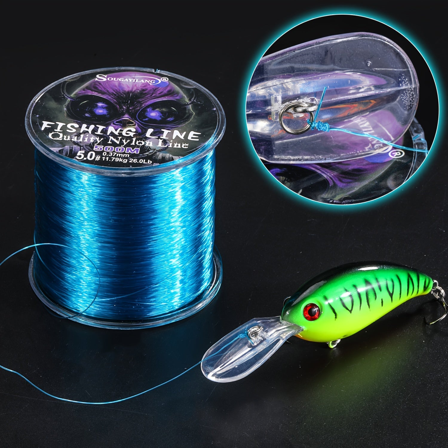 Sougayilang 500m/547yds Fishing Line, Wear-resistant Nylon Line, Fishing Accessories - The Superior Findings Depot