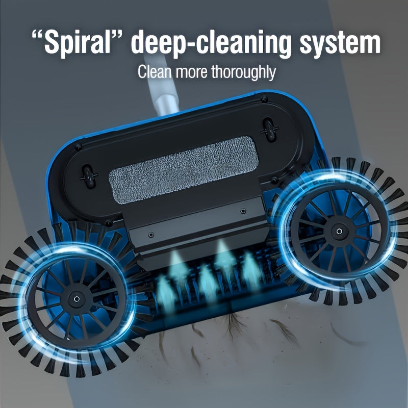 Multifunctional Hand Push Sweeper Set, Cleaning Power for Home, Dry and Wet Dual Use to Remove Trash, Hair, and Dust,, Ideal for Hardwood and Ceramic Tile Floors, A Must-Have Cleaning Tool - The Superior Findings Depot