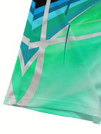 Ihembe Legalofu Labesilisa - I-Geometric Print ene-Zipper Ephefumulayo Esusa Umswakama