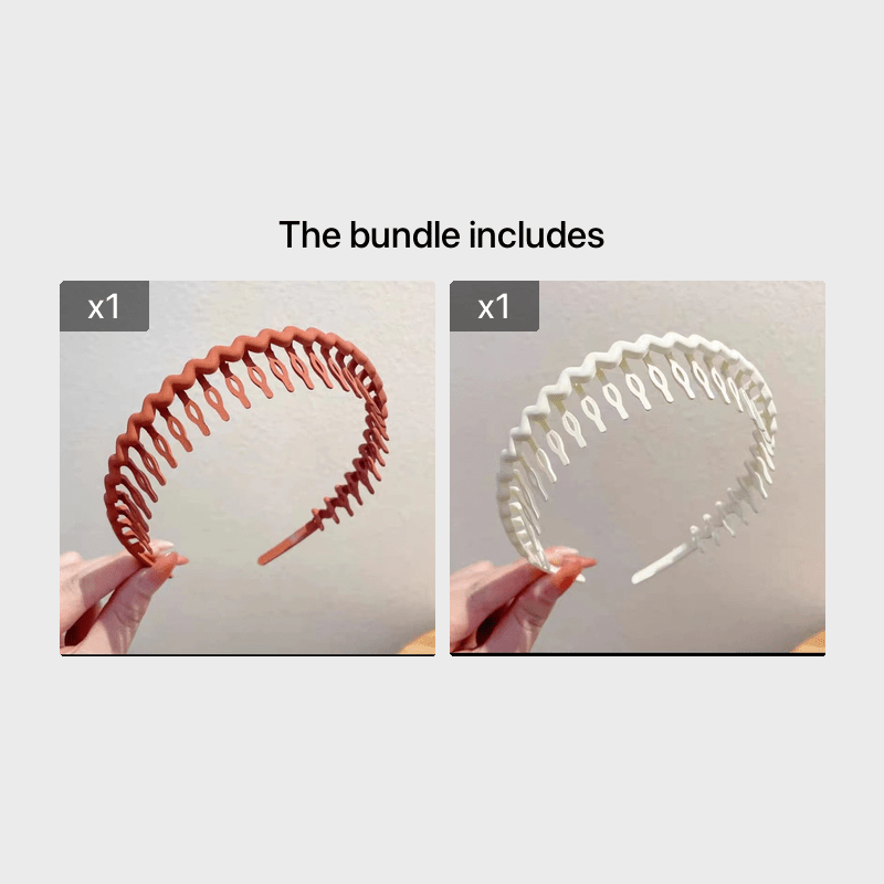 Hair Clip Frosted Color Headband Women's Non-slip Band Teeth Simple Pressure Headband Face Headband Hair Accessories - The Superior Findings Depot