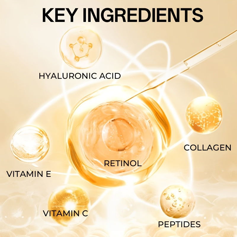 [Retinol Collagen Cream] Retinol Collagen Cream | Hydrates, Tightens, And Lifts Drooping Skin, Enhances Elasticity, Balances Skin Tone, Includes Hyaluronic Acid, Vitamin C, And Peptides, For All Skin Types - The Superior Findings Depot