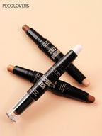 PECOLOVERS Double Head Highlight Pen Face Make Up Liquid Waterproof Contouring Foundation Contour Makeup Concealer Stick Pencil Cosmetics - The Superior Findings Depot