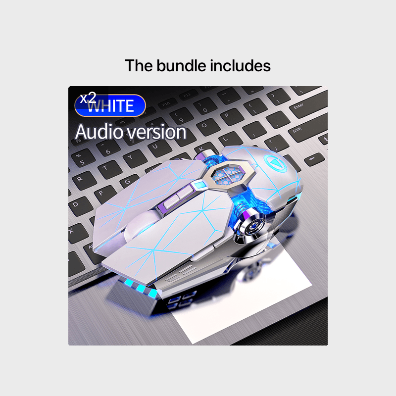 Silvery Carved Wired Mouse for E-Sports Gaming, Silent and Sound Chicken-Eating Mouse Macro for Desktops and Laptops - The Superior Findings Depot