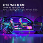 Interior Lights,LED Lights, Accessories,Smart APP Control with Remote Control, Music Sync Color Change,RGB Inside Car Lights with DIY Mode and Music Mode, DC 12V - The Superior Findings Depot