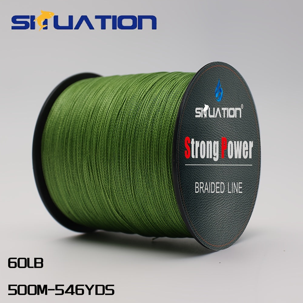 300/500M 4-Strand Multifilament PE Braided Fishing Line - Super Strong Anti-abrasion, Smooth Long Casting, 328/546YDS, 10/20/30/40/80LB (4.54/9.07/13.61/18.14/36.29KG) Pull, Durable and Reliable for Fishing Enthusiasts - The Superior Findings Depot