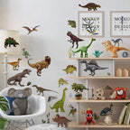 1 Set, Glow In The Dark, Dinosaur Wall Stickers, Removable Waterproof Stickers, Wall Decor For Living Room Bedroom, Home Decor - The Superior Findings Depot