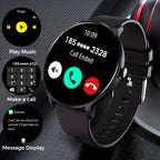 [Smartwatch with AI Voice] LIFEBEE 2025 New Smartwatch | Full Screen, AI Voice Control, 100+ Watch Faces, Wireless, USB Charging, Lithium Battery-Polymer, Rechargeable, 100+ Exercise Modes, Pedometer, Distance, for Men, Women - The Superior Findings Depot