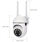 4pcs APP Compatible 1080P HD WiFi Security Cameras with PTZ, Dual Audio, LED Night Vision, Motion Detection Alarm, Wall-Mounted, Indoor/Outdoor Use, Non-Waterproof, 2MP Color - The Superior Findings Depot