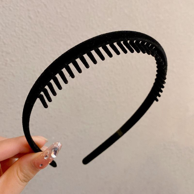 Hair Clip Frosted Color Headband Women's Non-slip Band Teeth Simple Pressure Headband Face Headband Hair Accessories - The Superior Findings Depot