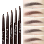 Waterproof 5 Colors Natural Makeup Double Heads Automatic Eyebrow Pencil Waterproof Long-lasting Easy Ware Eyebrow Pen With Eyebrow Brush - The Superior Findings Depot