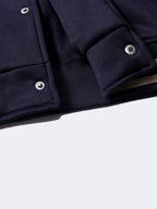 Warm Letter Print Star Pattern Embroidery Varsity Jacket, Men's Casual Color Block Button Up Jacket For Spring Fall School Baseball - The Superior Findings Depot