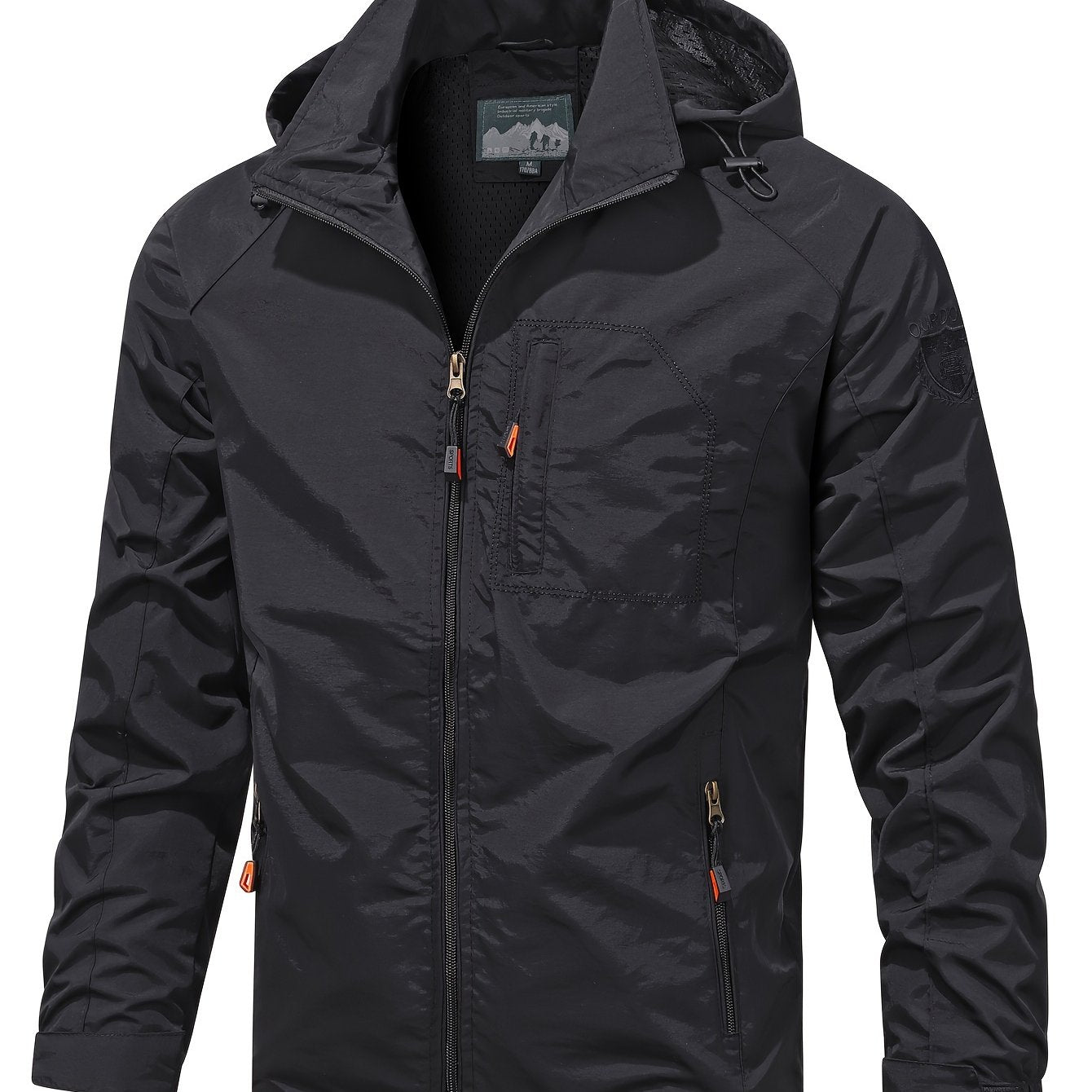 Men's Lightweight Jacket Packable Running Jacket Coat Stand Collar Bomber Jacket - The Superior Findings Depot