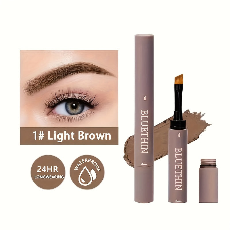 Double-ended Eyebrow Cream, Waterproof And Sweat Proof, Smudge Proof, Long Lasting Makeup Without Separation, Eyebrow Pencil With Matching Brush Eyebrow Pomade - The Superior Findings Depot