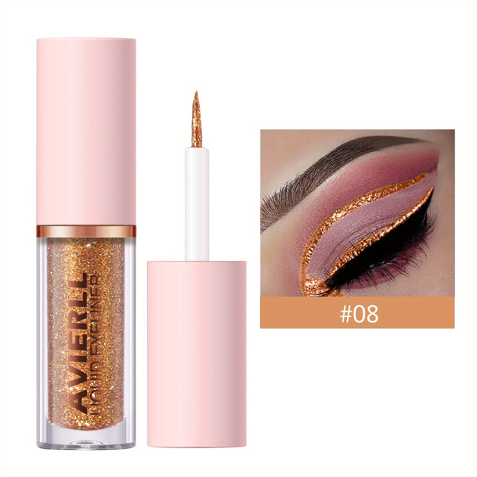 Vibrant Glitter Liquid Eyeliner Pen - Long-Lasting Waterproof Shimmer Eyeliner for Music Festival - Easy to Apply, Smudge-Proof, Fast Drying, and Highly Pigmented Eye Makeup - The Superior Findings Depot