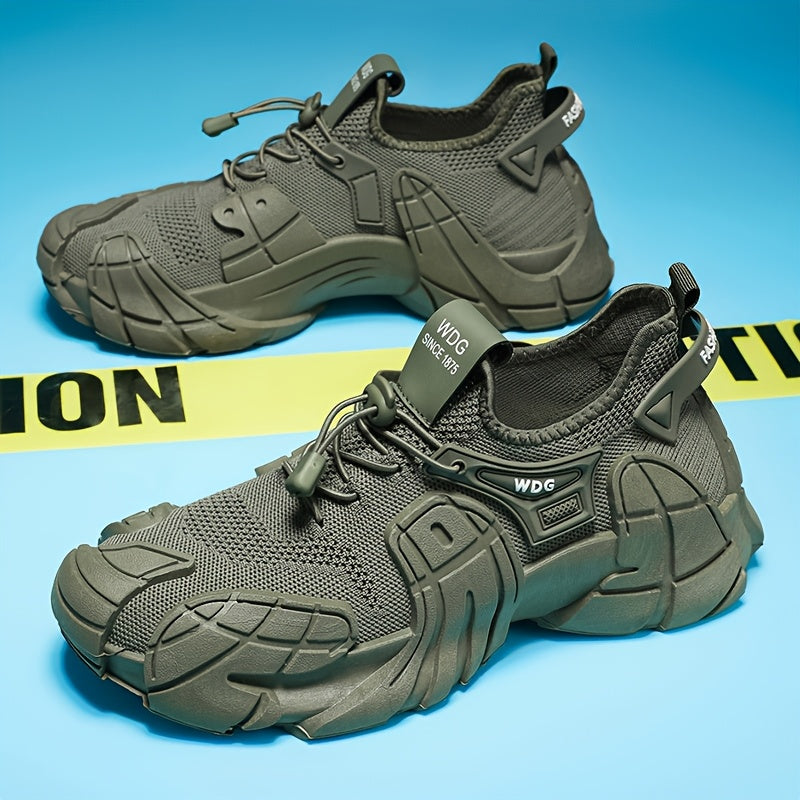 Ama-Sneakers Agqokiwe Aphefumulayo Amadoda - Okuthambile Okungasheleli Okuluhlaza Okwe-Olive