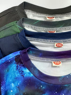 [Cool Dinosaur Tee] 4pcs Cool Dinosaur 3D Print Boys T-shirt | Casual Lightweight Comfy Short Sleeve Tee Tops | Boys Clothes For Summer - The Superior Findings Depot