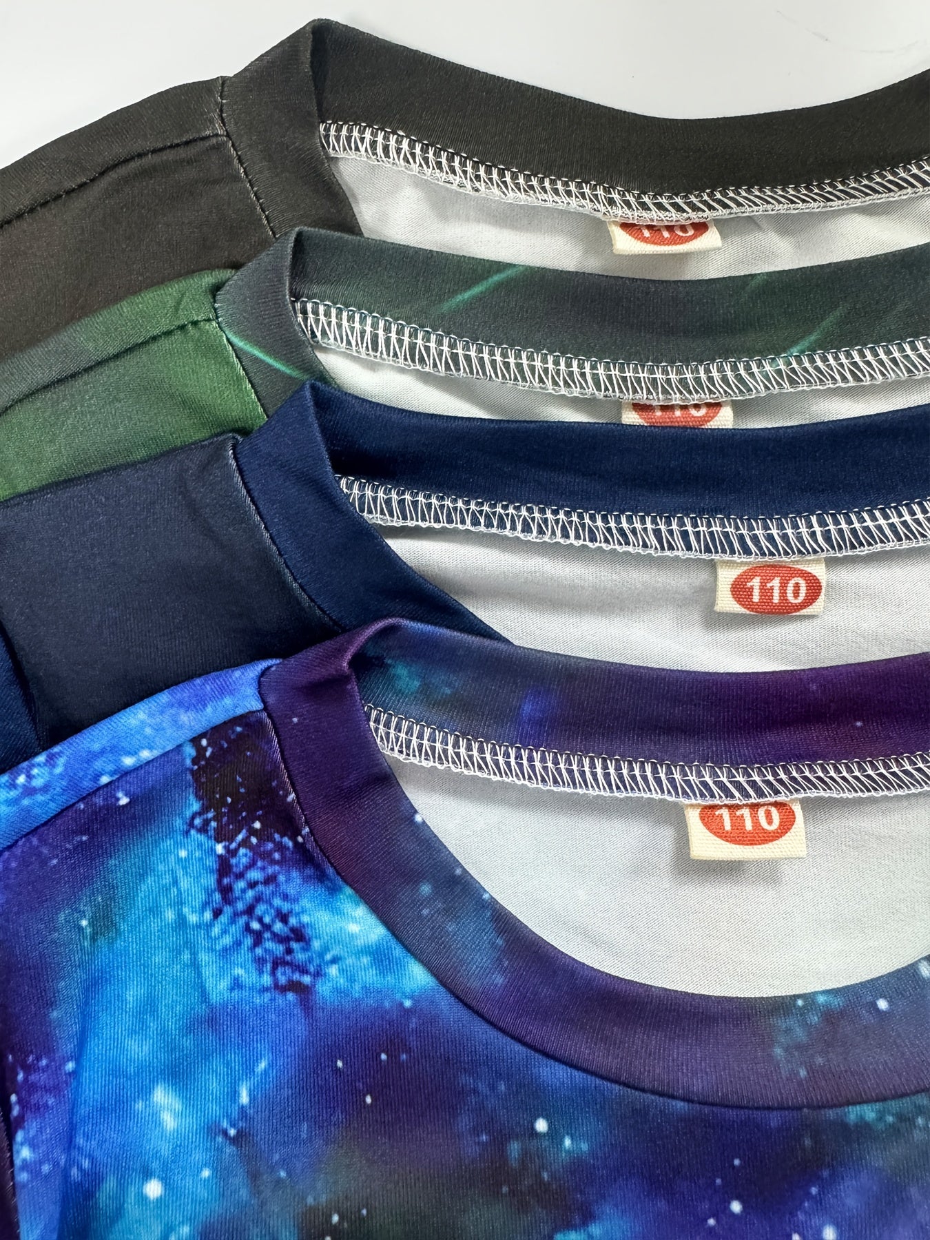 [Cool Dinosaur Tee] 4pcs Cool Dinosaur 3D Print Boys T-shirt | Casual Lightweight Comfy Short Sleeve Tee Tops | Boys Clothes For Summer - The Superior Findings Depot