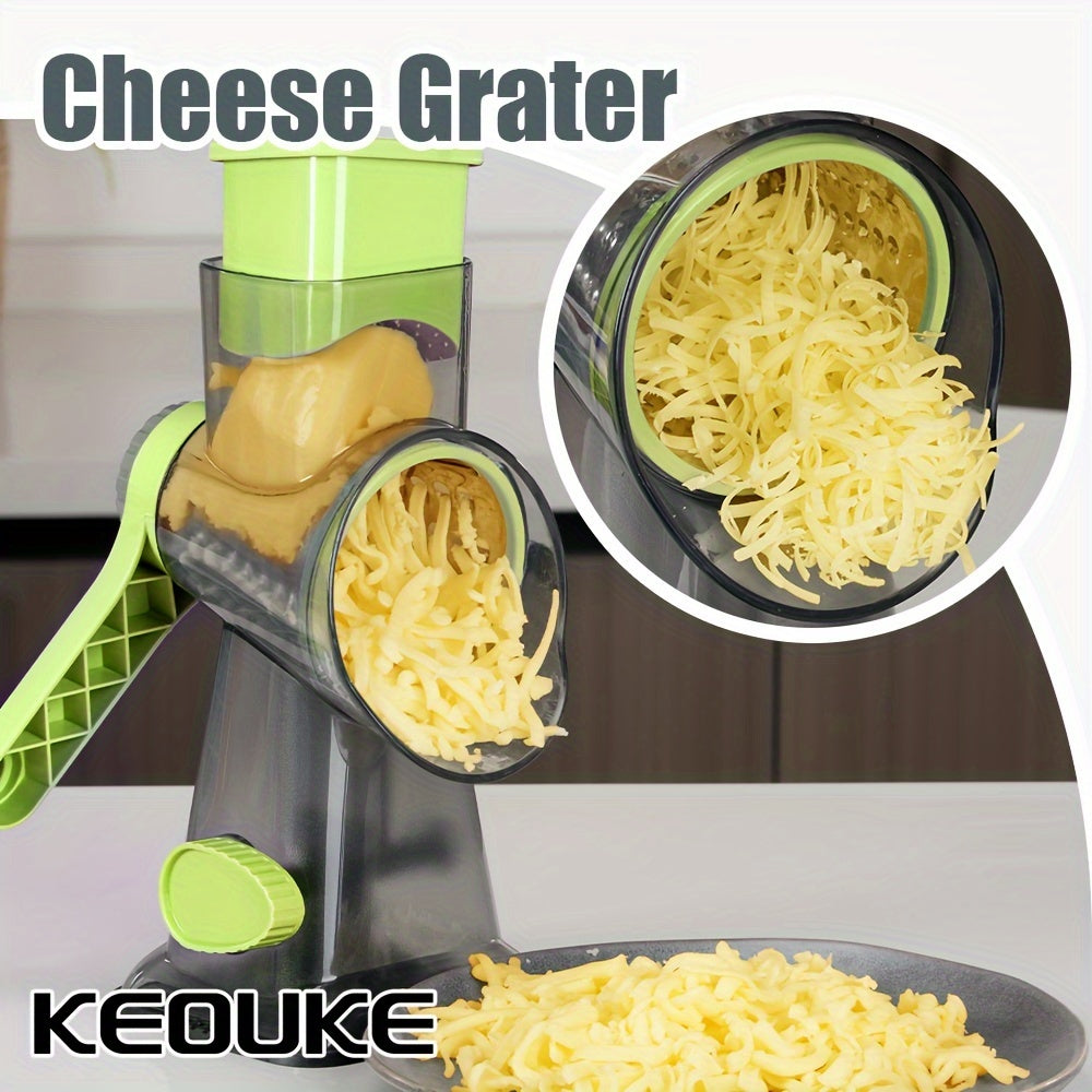 KEOUKE Multi-Functional Cheese & Vegetable Grater with Container