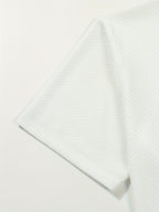 Men's Casual Golf Business Polo Shirt - Large Size Geometric Pattern