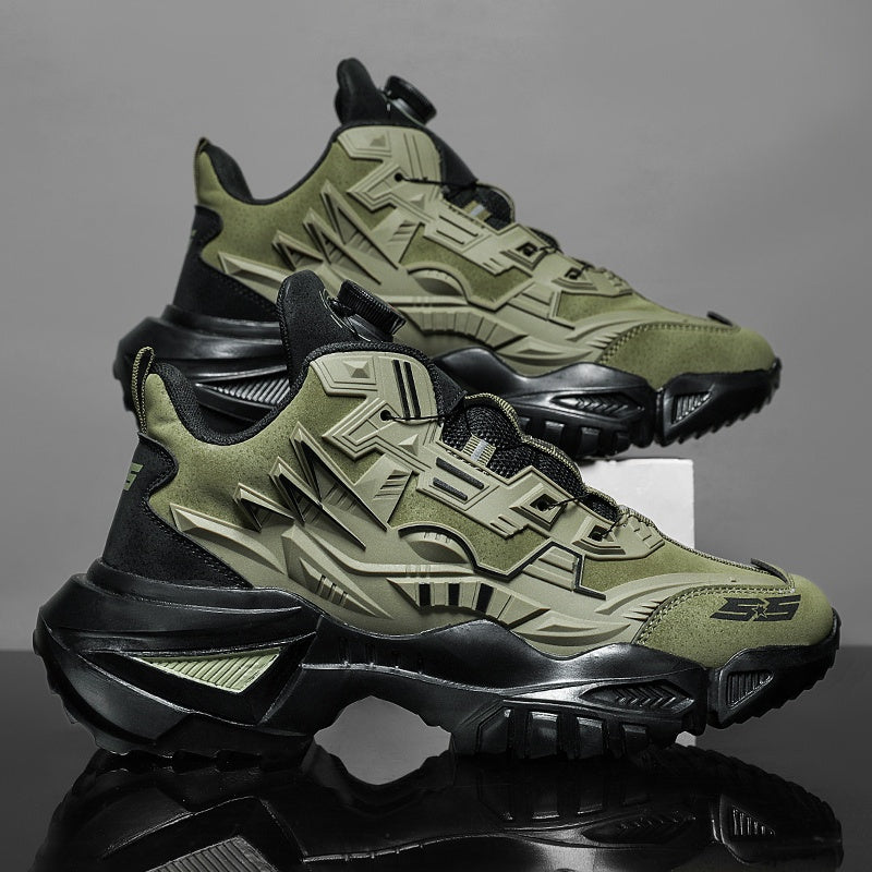 Izicathulo Zokugijima Zabesilisa Emgwaqweni - I-Olive Green kanye ne-Black Accent