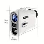 [REVASRI Golf Rangefinder] REVASRI Golf Rangefinder with Slope And Pin Lock Vibration | External Slope Switch for Golf Tournament Legal | 1000YDS Laser Range Finder with Rechargeable Battery - The Superior Findings Depot