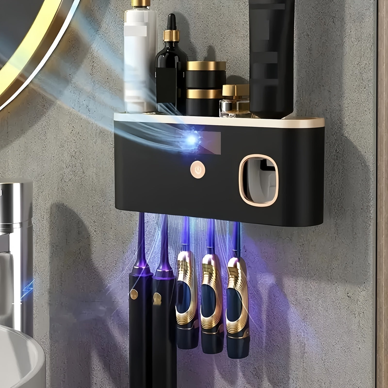 I-Smart Toothbrush Sanitizer - I-Automatic Toothpaste Dispenser Efakwe Odongeni I-USB