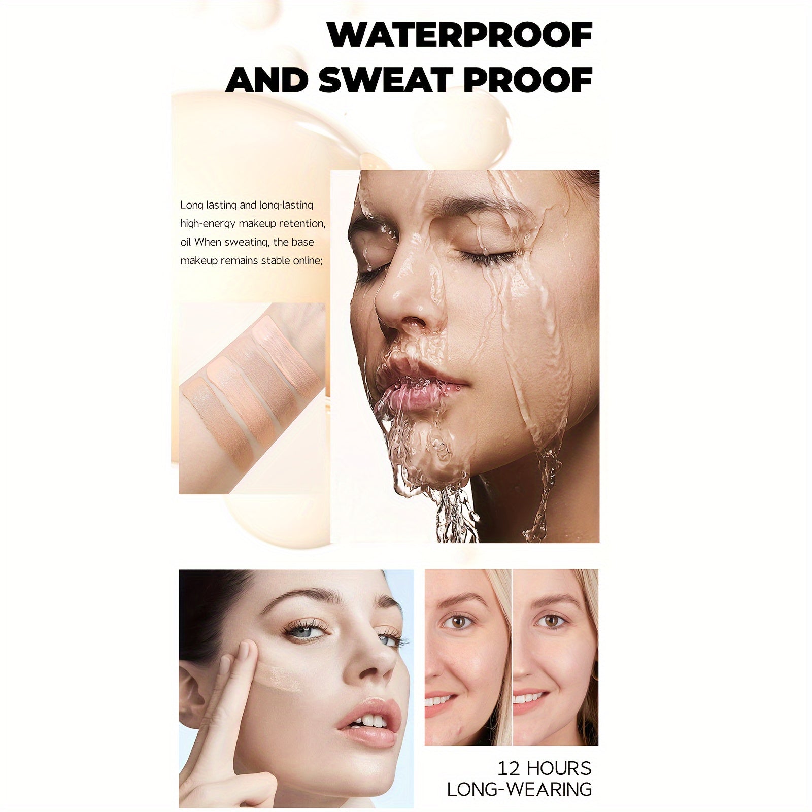 Long-Lasting And Smooth-Finishing Concealer With 4 Color Powder Base - The Superior Findings Depot