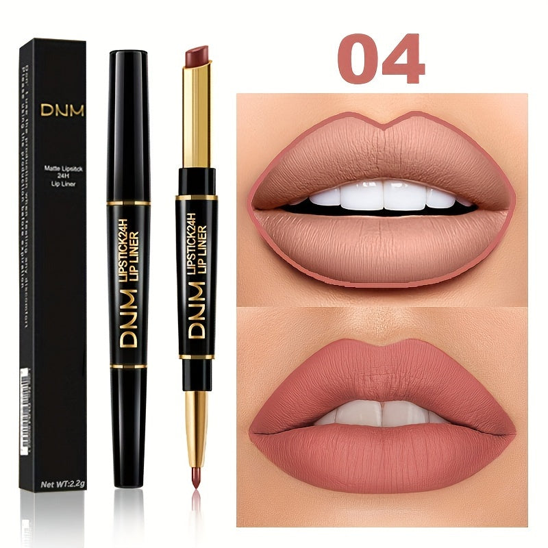 Double-ended Non-stick Cup Long Lasting Lipstick Lip Liner High Pigmented Waterproof Valentine's Day Gifts - The Superior Findings Depot