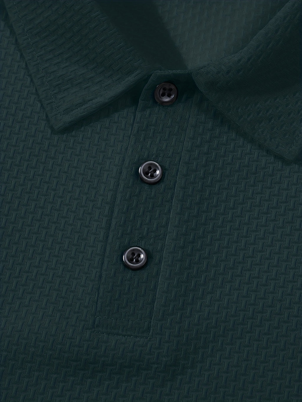 Men's Casual Golf Business Polo Shirt - Large Size Geometric Pattern