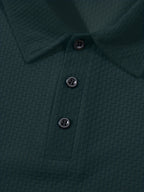 Men's Casual Golf Business Polo Shirt - Large Size Geometric Pattern